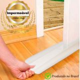 Protetor e Veda Porta Duplo 80cm BRANCO - Rolinho Proteção de Porta - Impermeavel - Contra Inseto e Poeiras - 80cm  - PANAMI