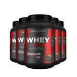 5x Whey Protein De Chocolate 900g Hf Suplements