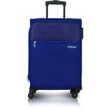 Mala De Bordo Poliester Para Viagem American Tourister By Samsonite Frankfurt Cadeado Azul