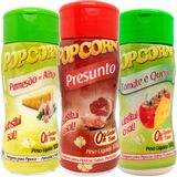 Combo 3 Temperos Pipoca Popcorn Sabores Tomate E Queijo,