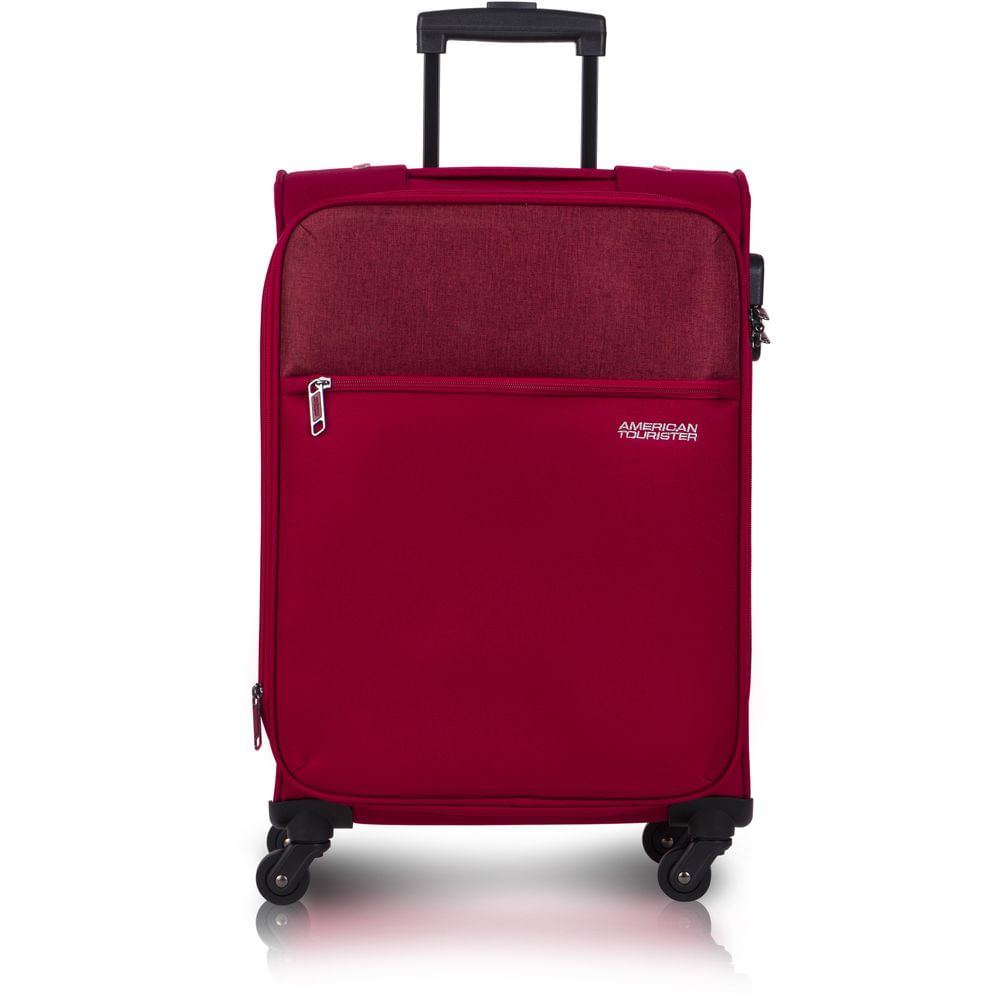 Mala De Bordo Poliester Para Viagem American Tourister By Samsonite Frankfurt Cadeado Vermelho