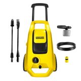 Lavadora De Alta Pressão Karcher K3 Force Turbo 1815psi Com Rodas, Alça Retrátil E Canhão De Espuma