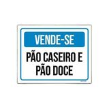 Kit 3 Placas Vende-se Pão Caseiro E Pão Doce