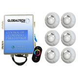 Led Piscina Kit 6 Led Rgb 9w Luxpool + Central Comando +