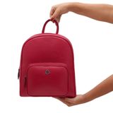 Mochila Mariart 6601 De Couro Bovino Legítimo Com Zíper