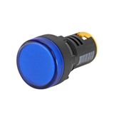 Sinaleiro Led Iluminado 22mm 24v Azul Modelo L20 Metaltex