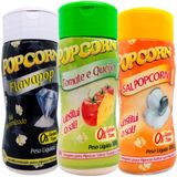 Combo 3 Temperos Pipoca Popcorn Sabores Tomate E Queijo,