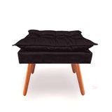 Puff Puf Para Sala,quarto Opala Primeira Linha Suede Preto