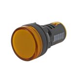 Sinaleiro Led Iluminado 22mm 24v Amarelo Modelo L20 Metaltex