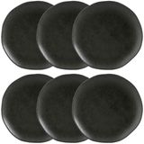 Conjunto De Pratos De Sobremesa Porto Brasil Orgânico Carbon 19,1cm 6 Peças