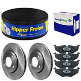 Kit Pastilha Disco Freio Gol G5 2008 A 2012 Diant Vent Bosch