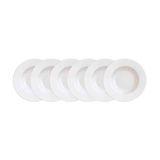 Conjunto Com 6 Pratos Rasos Tramontina Maria Augusta Em Porcelana 27 Cm