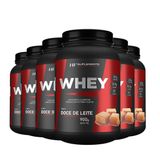 6x Whey Protein De Doce De Leite 900g Hf Suplements