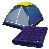 Barraca Mor Iglu Camping 4 Lugares + Colchão Casal Mor Com Inflador