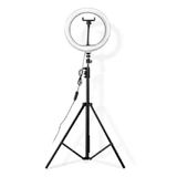Ring Light Profissional Led 12pol 30cm 10w 800lm Com Tripé