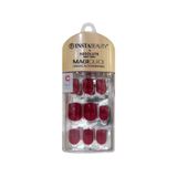 Abny Magiquick Unhas Post Curta Autoc Burg Red 24 Unidades