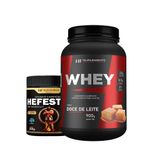 Whey Protein Doce De Leite 900g + Pré Treino Blueberry