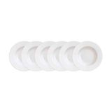 Conjunto Com 6 Pratos Rasos Tramontina Maria Augusta Em Porcelana 27 Cm