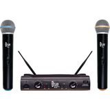 Sistema De Microfones Sem Fio Dylan Uhf Dw-602 Max 2 Bastões