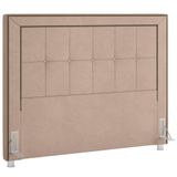 Cabeceira Cama Box Casal Queen 160cm P05 Atenas Veludo Bege