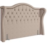 Cabeceira Cama Box Casal Queen 160cm P05 Lisboa Linho Bege