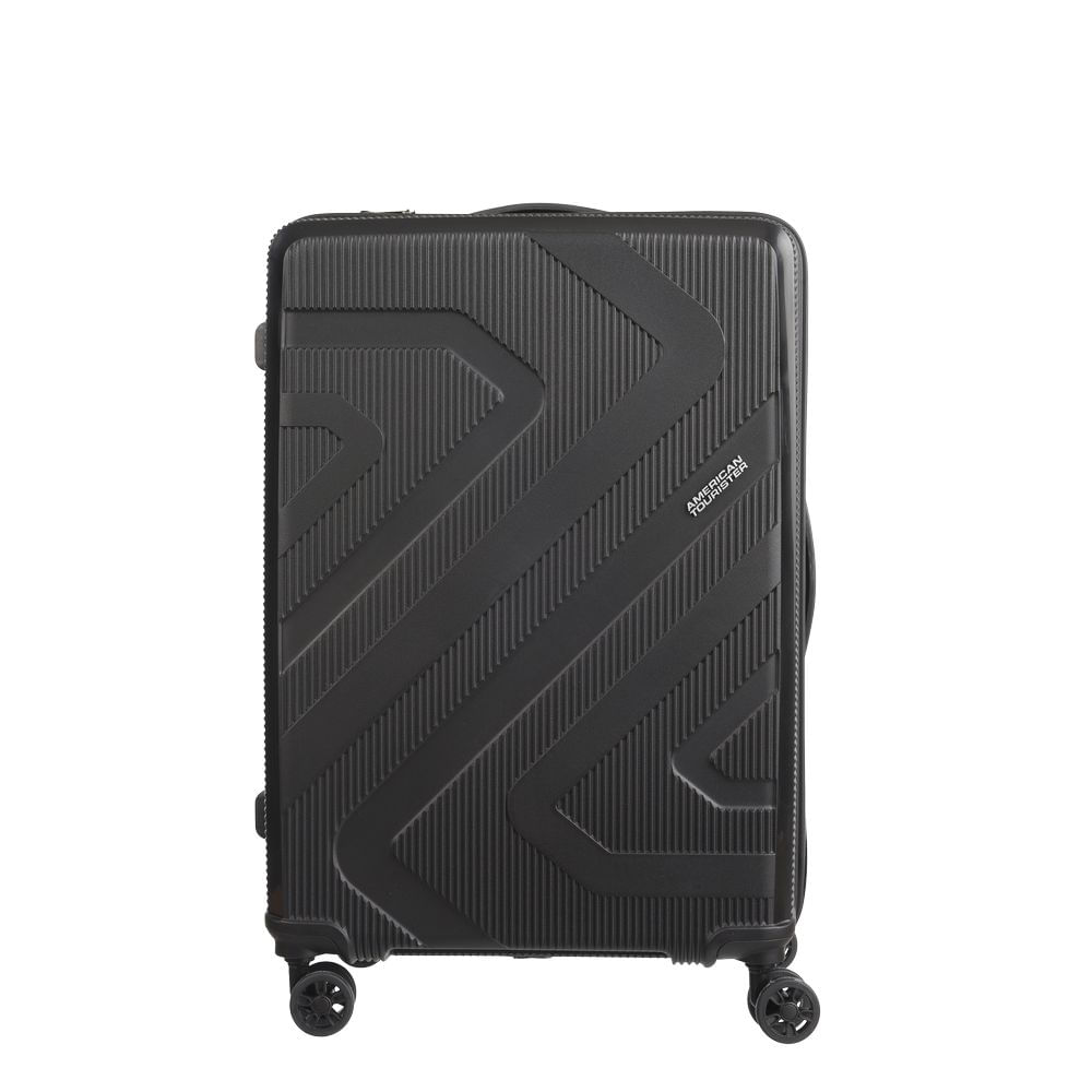 Mala Grande Para Viagem Polipropileno American Tourister Camboriu Cadeado Tsa Rodas 360º Preta