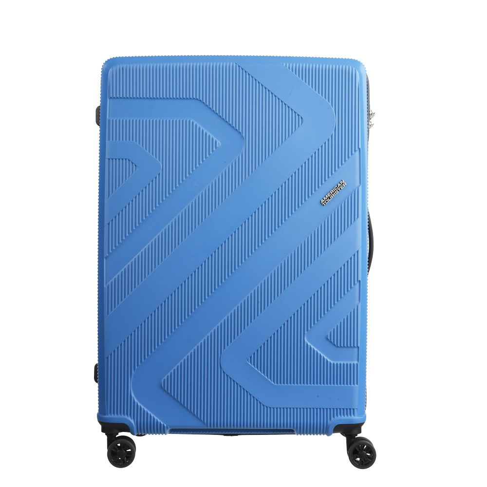 Mala Grande Para Viagem Polipropileno American Tourister Camboriu Cadeado Tsa Rodas 360º Azul