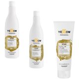 Kit Shampoo Condicionador 500ml E Leave-in 250ml Yellow Star