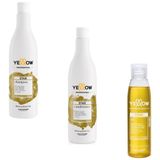 Kit Shampoo Condicionador 500ml E Óleo 120ml Yellow Star