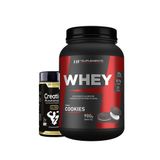 Whey Protein Cookies 900g + Creatina 3g 120caps Pura