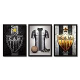 Quadros Decorativos Clube Atlético Mineiro Com Moldura