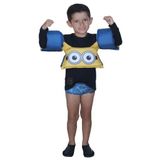 Colete Salva Vida Infantil Boia Braço Até 25kg Minions Praia