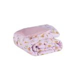 Coberta Cama Solteiro Inverno Safari Rose Reversivel