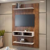 Painel Para Tv De Até 43&quot; Viero Imbuia E Off White Imbuia