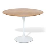 Mesa De Jantar Tulipa Saarinen Redonda 90cm - Freijó Branco