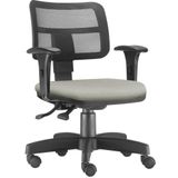 Cadeira Giratória Zip L02 Escritório Suede Bege