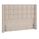 Cabeceira Cama Box Casal Queen 160cm Pisa P02 Linho Bege Cru