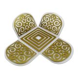 50 Forminhas De Doces Brigadeiros, Dourado, Em Acetato