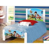Cama Solteiro Infantil Cães Colchão Branco