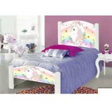 Cama Solteiro Infantil Unicónio Branco