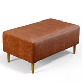 Puff Sala De Estar Cléo Pés Palito 90 Cm Couríssimo Camel