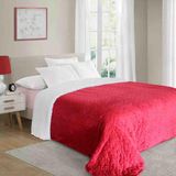 Coberdrom Queen Manta Sherpa Pele Carneiro Zurich Vermelho