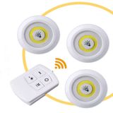 Kit 3 Luminária Led Fotocelula Com Controle Remoto Luz