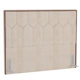 Cabeceira Cama Box Casal Queen 160cm Linho Bege Cru