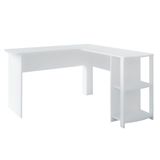 Mesa Para Escritório Escrivaninha Luma A02 Branco