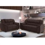 Sofa Parana Moscou 3 E 2 Lugares Marrom