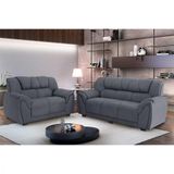 Sofa Parana Moscou 3 E 2 Lugares Cinza