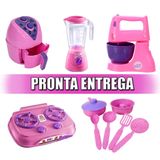 Kit Cozinha Infantil Fogão Batedeira Air Fryer