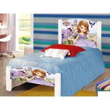 Cama Solteiro Infantil Princesa Sofia+colchão Branco