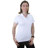 Camisa Polo Feminina Manga Curta Tamanho M Cor Branco